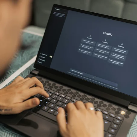 Laptopscherm met ChatGPT